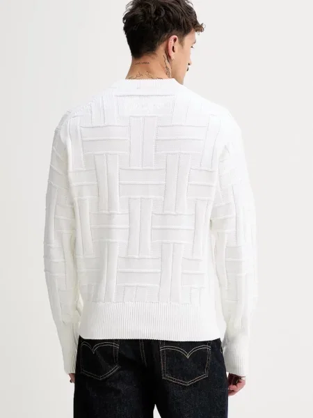 Kenzo sweter Weave ciepły biały