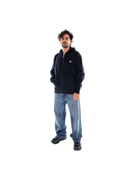 Carhartt Wip Bluza Rozpinana Mack blau niebieska