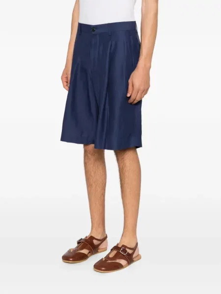 Плисирани шорти Laneus синьо