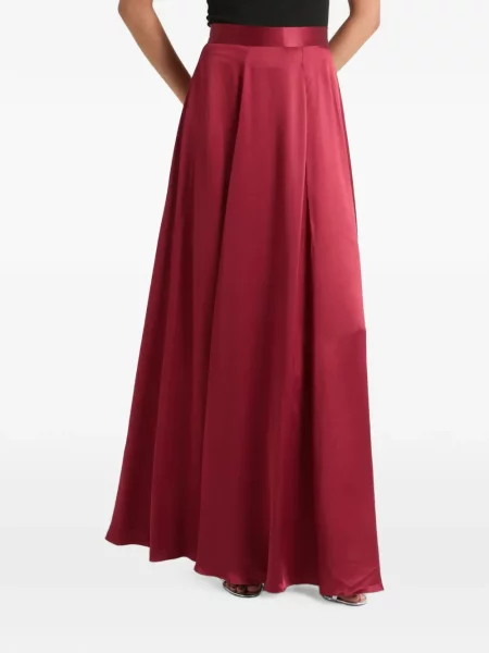 Fusta maxi Temperley London din satin roșu