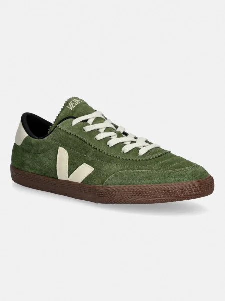 Veja Tenisice od brušene kože PANENKA SUEDE zelena