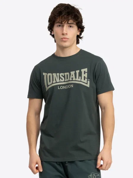 LONSDALE Majica Fulwood / jelka kaki