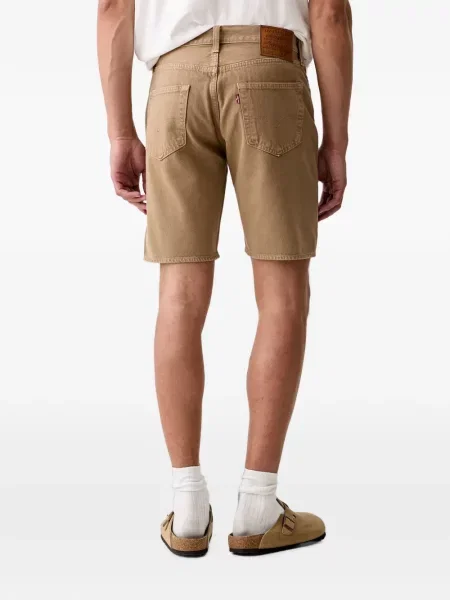 Decupat pantaloni scurți din denim Levi's® zdrențuiți cu talie înaltă albastru
