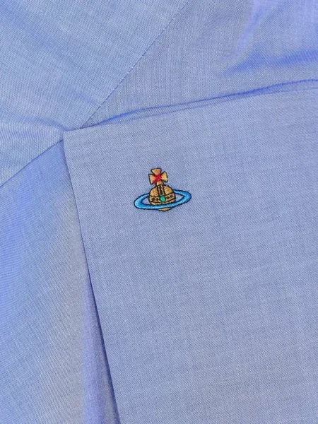 Koszula Vivienne Westwood asymetryczna niebieska