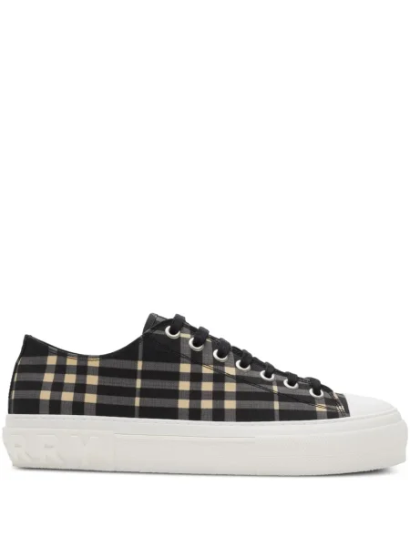 Sneakerși Burberry în carouri negru