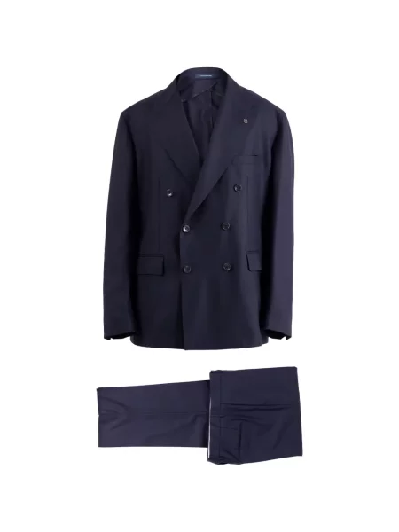 Costum Tagliatore cu două rânduri de nasturi albastru