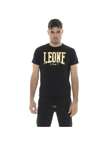 Majica Leone 1947 kratki rukavi crna