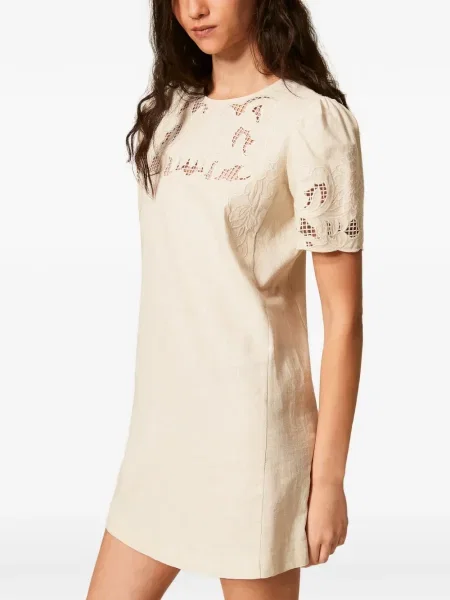 Rochie mini Twinset cu broderie de costum