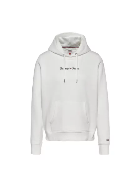 Bluza z kapturem Tommy Jeans z kapturem beżowa