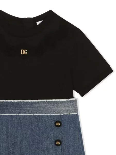 Dětské šaty Dolce & Gabbana černé