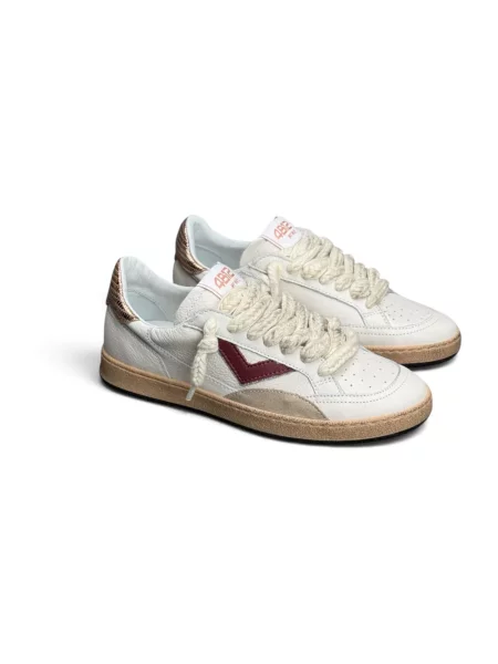 Sneakersy 4b12 skórzane białe