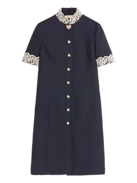 Rochie Valentino Garavani din dantelă de costum albastru