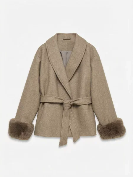 VERO MODA Prechodný kabát VMAnnebea kapučíno