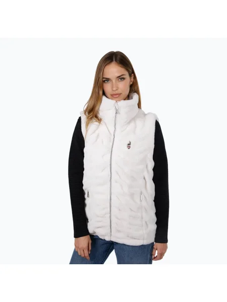 Bezrękawnik Aulp Vampa Faux Fur snow biała