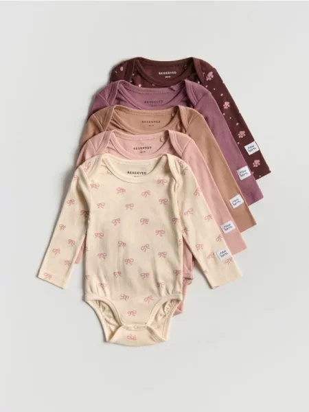 Reserved боді 5 шт. рожевувато-ліловий 