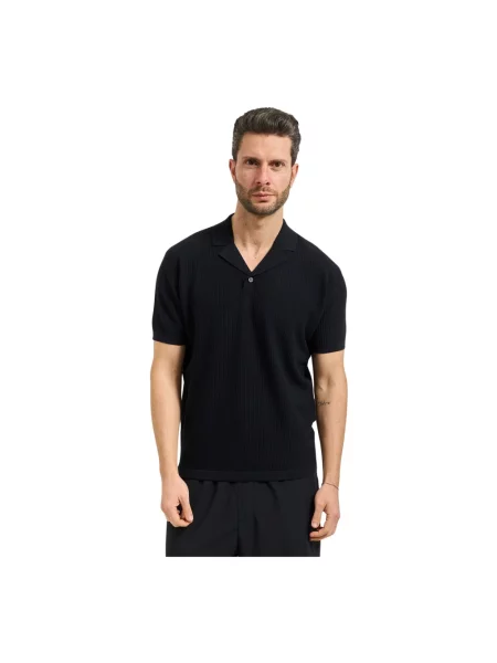 Armani Exchange Koszulki Mężczyzna L Dzianinowa koszulka polo z kołnierzykiem niebieski