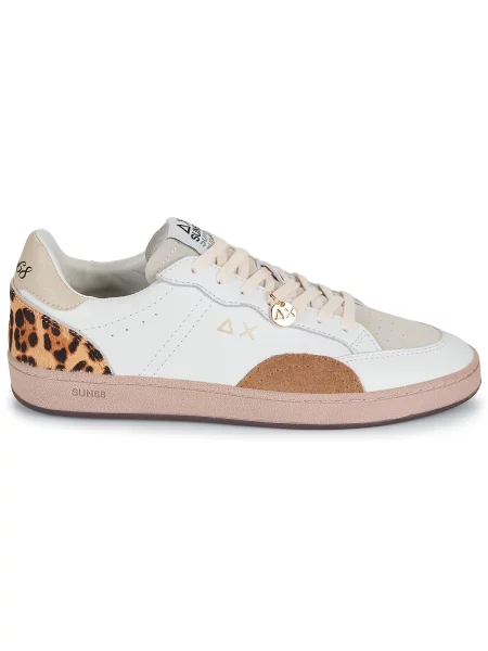 Pantofi Sun68 streetstyle alb
