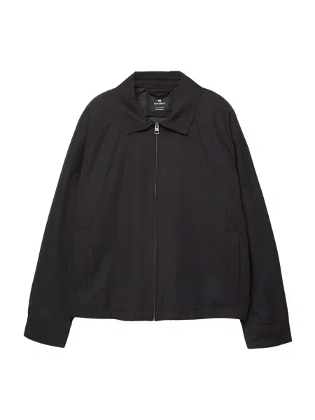 Pull&Bear Geacă de primăvară-toamnă negru