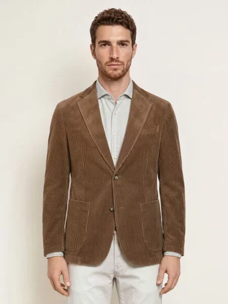 Windsor. Kordové Sako Giro Comfort Fit hnědá