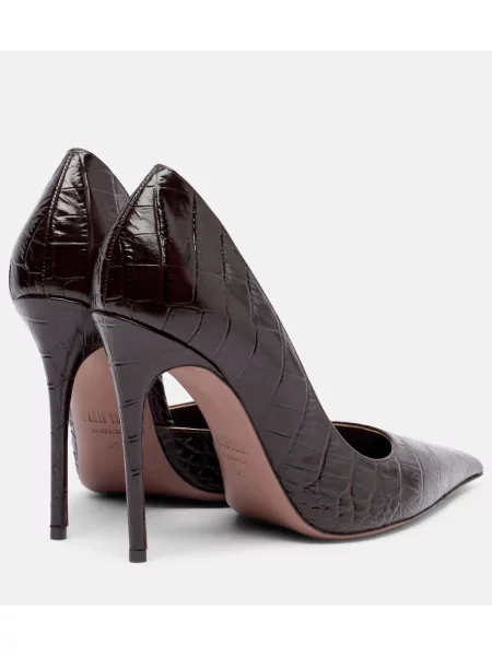 Pantofi cu toc Paris Texas din piele maro