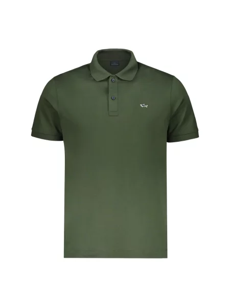 Koszulka polo Paul & Shark z logo zielona