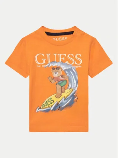 Dětské tričko Guess oranžové