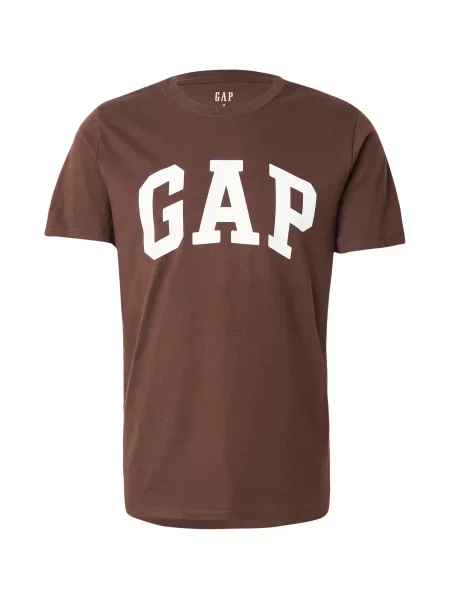 GAP Tricou EVERYDAY maro alb