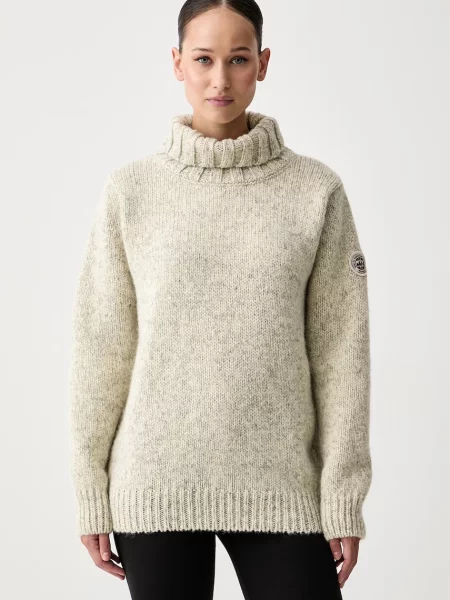 Devold pulover din lână Nansen Wool bej