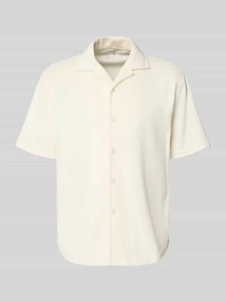 Koszula casualowa o kroju slim fit z froty Mcneal biała
