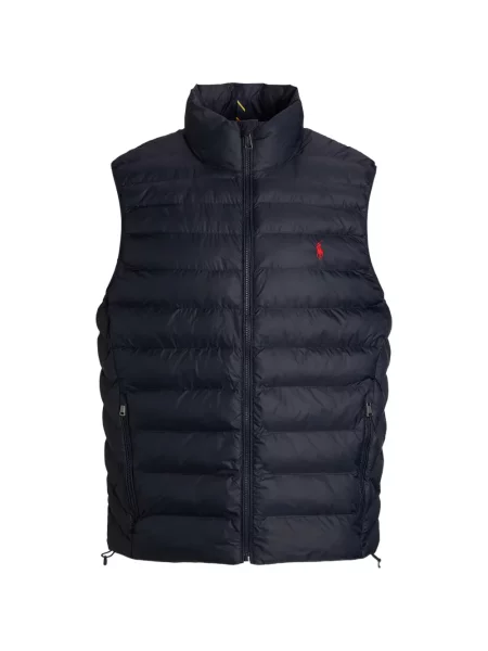 Matlasat tricou polo Polo Ralph Lauren cu decolteu rotund cu autograf roșu