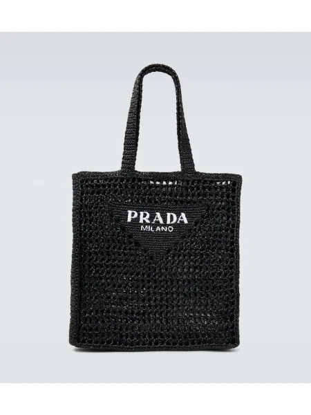 Torba Prada z avtogramom črna