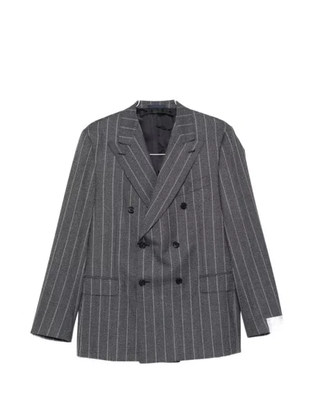 Costum Caruso cu două rânduri de nasturi gri