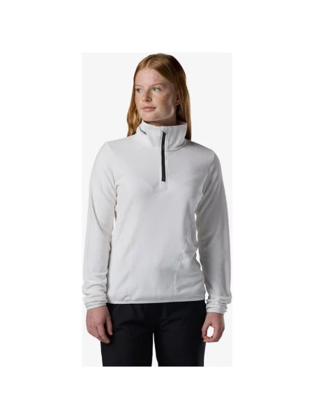 Polar z zamkiem kwartalnym Rossignol Quarter Zip polar S biały