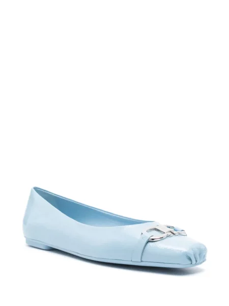 Balerini Ferragamo din piele albastru
