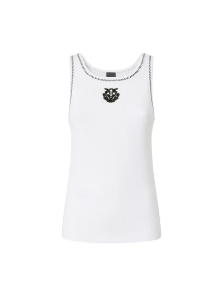 Haftowana podkoszulka Pinko biała