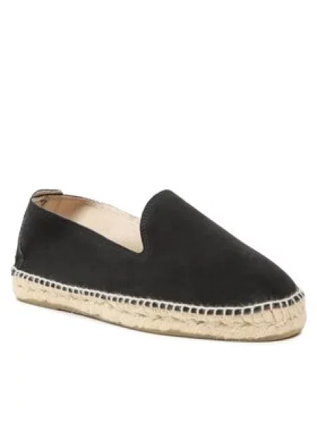 Manebi Espadrilky Flat Espadrilles K C0 černá