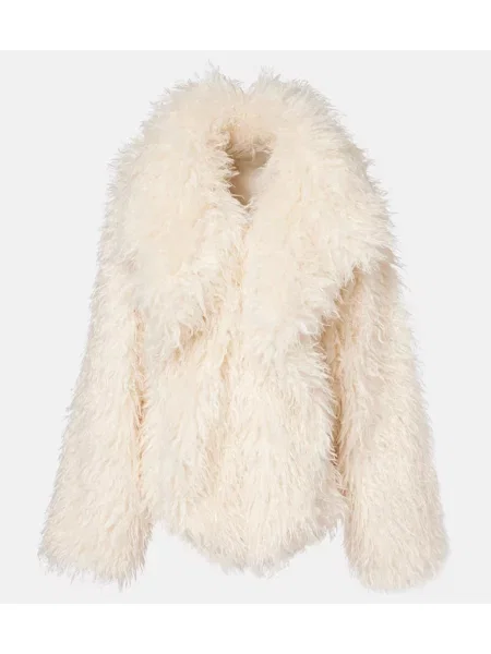 Palton Norma Kamali alb