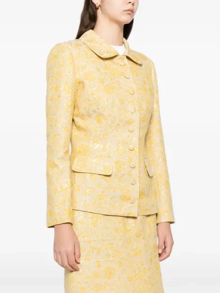 Geacă Blaklace cu model floral cu imagine galben