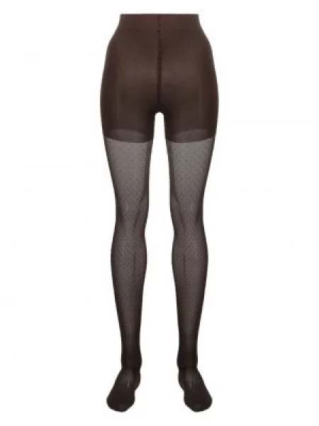 Dresuri Wolford cu buline stretch maro