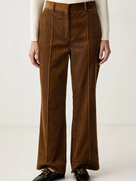 Barbour pantaloni pentru femei din catifea reiată Emmy maro
