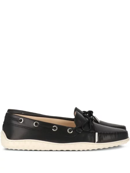 Кожени лоуфъри Tod's черно