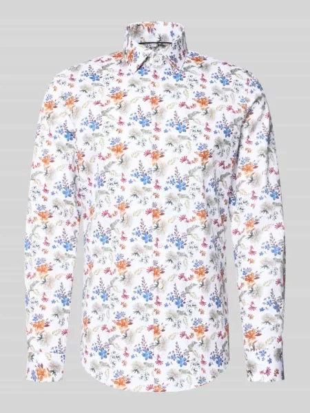 Koszula o kroju slim fit biznes z kołnierzykiem typu kent Jake*s biała