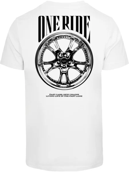 Mister Tee Tricou One Ride negru alb