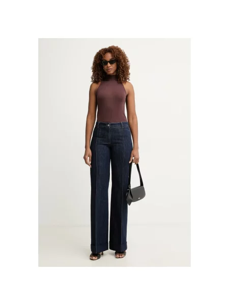Jeansy straight leg Missoni niebieskie