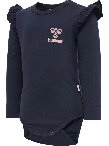 Body z długim rękawem dla dziewczynki Hummel Artemis niebieski