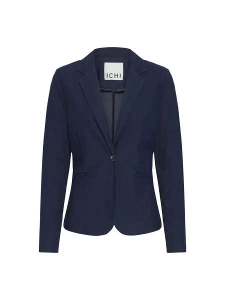 Marynarka Ichi z dekoltem w serek niebieska