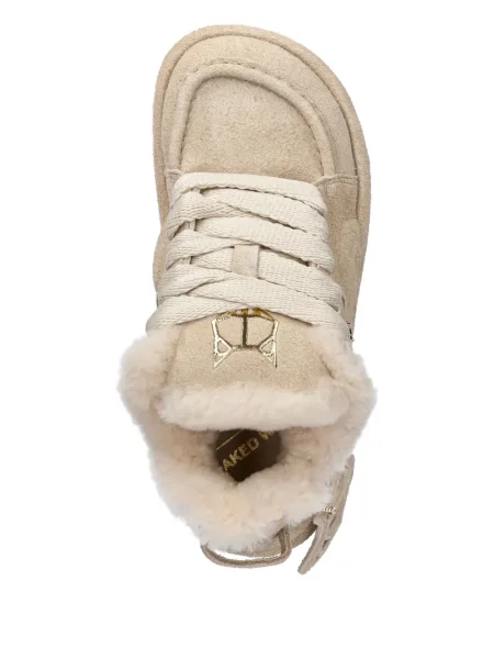 Sneakerși Naked Wolfe cu platformă din piele de oaie