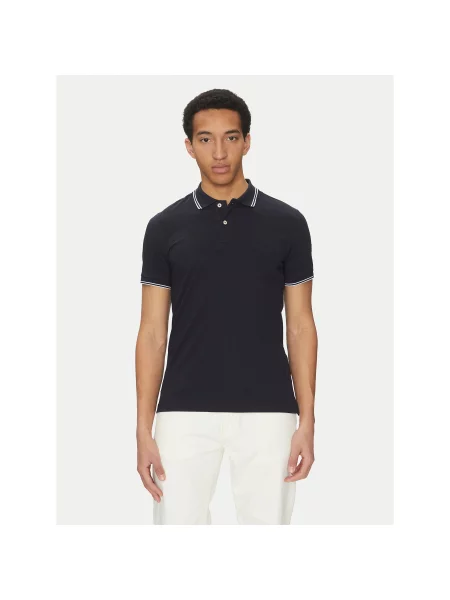 Geox Polo Σκούρο Regular Fit μπλε
