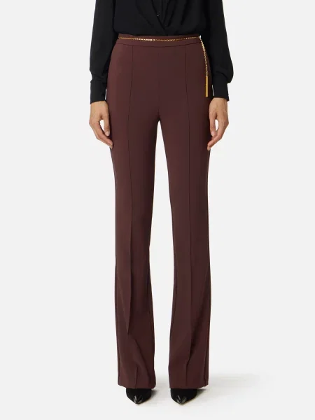 Брюки Elisabetta Franchi бордовые