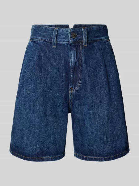 G-Star Raw szorty jeansowe granatowy gładkie high waist